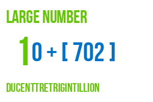 large number ducenttretrigintillion