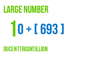 large number ducenttrigintillion
